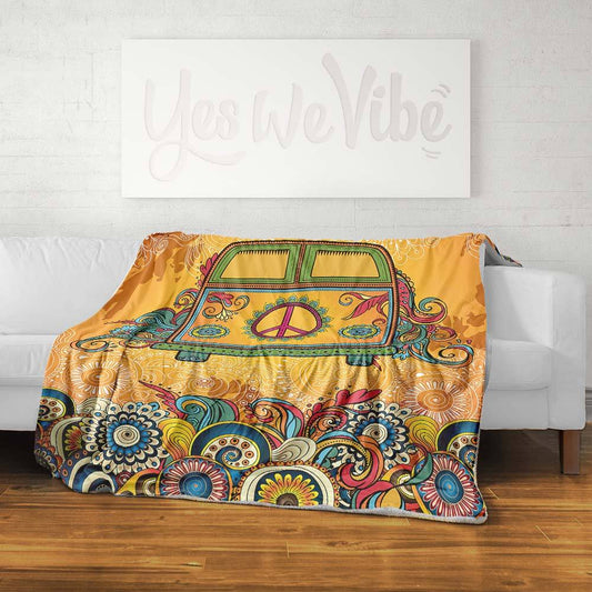 Colorful Hippie Van