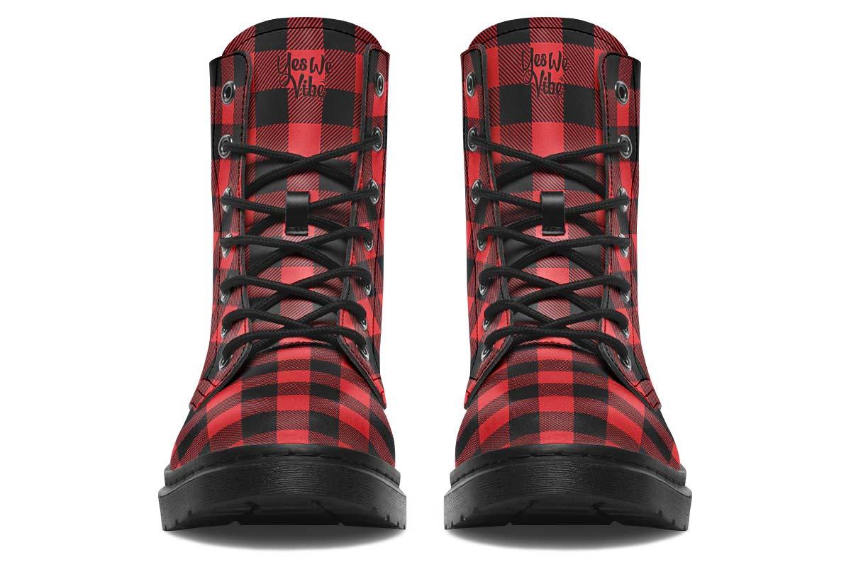 Checkered Black And Red