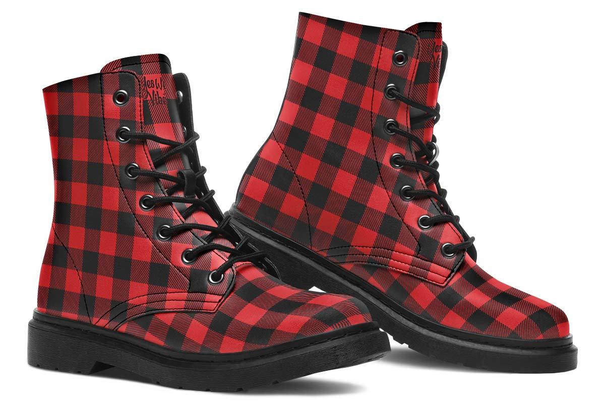 Checkered Black And Red