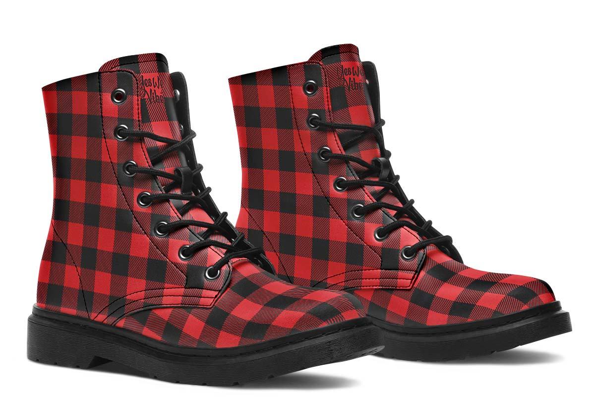 Checkered Black And Red