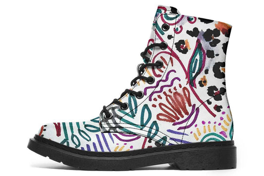 Colorful Doodle And Animal Pattern