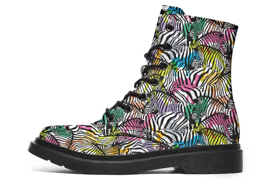 Colorful Zebras And Pattern