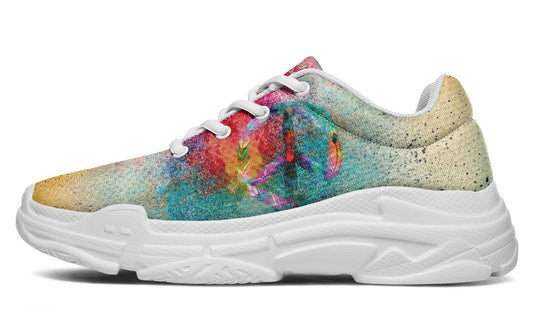 Colorful Paint Peace Feather