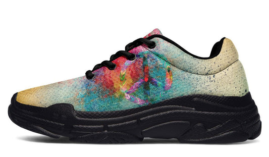 Colorful Paint Peace Feather