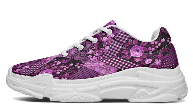 Flower Stripe Violet Rose