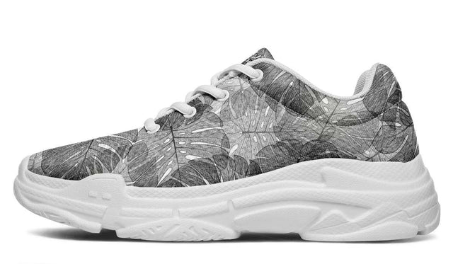 Grey Palm Leaves