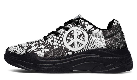 Peace Blackandwhite Flower