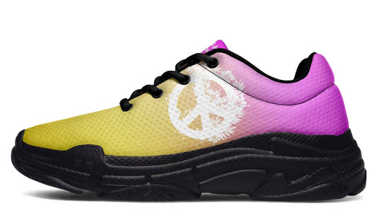 Peace Gradient Purple Yellow