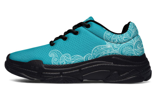 Turquoise Mehndi Pattern