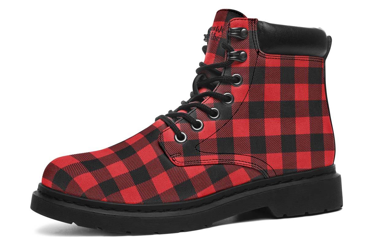 Checkered Black And Red