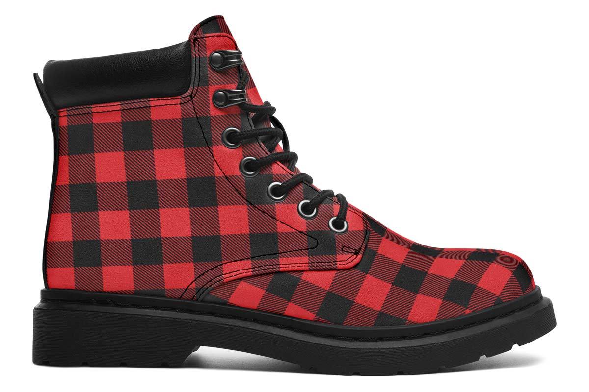 Checkered Black And Red