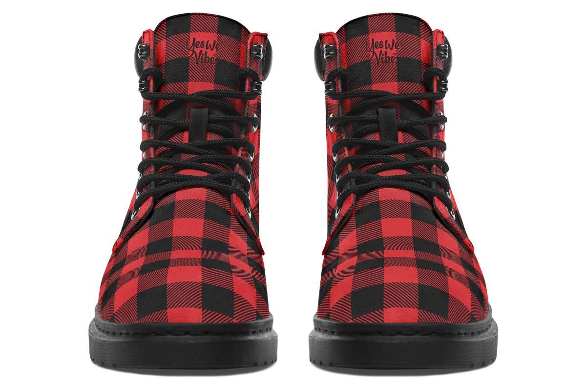 Checkered Black And Red