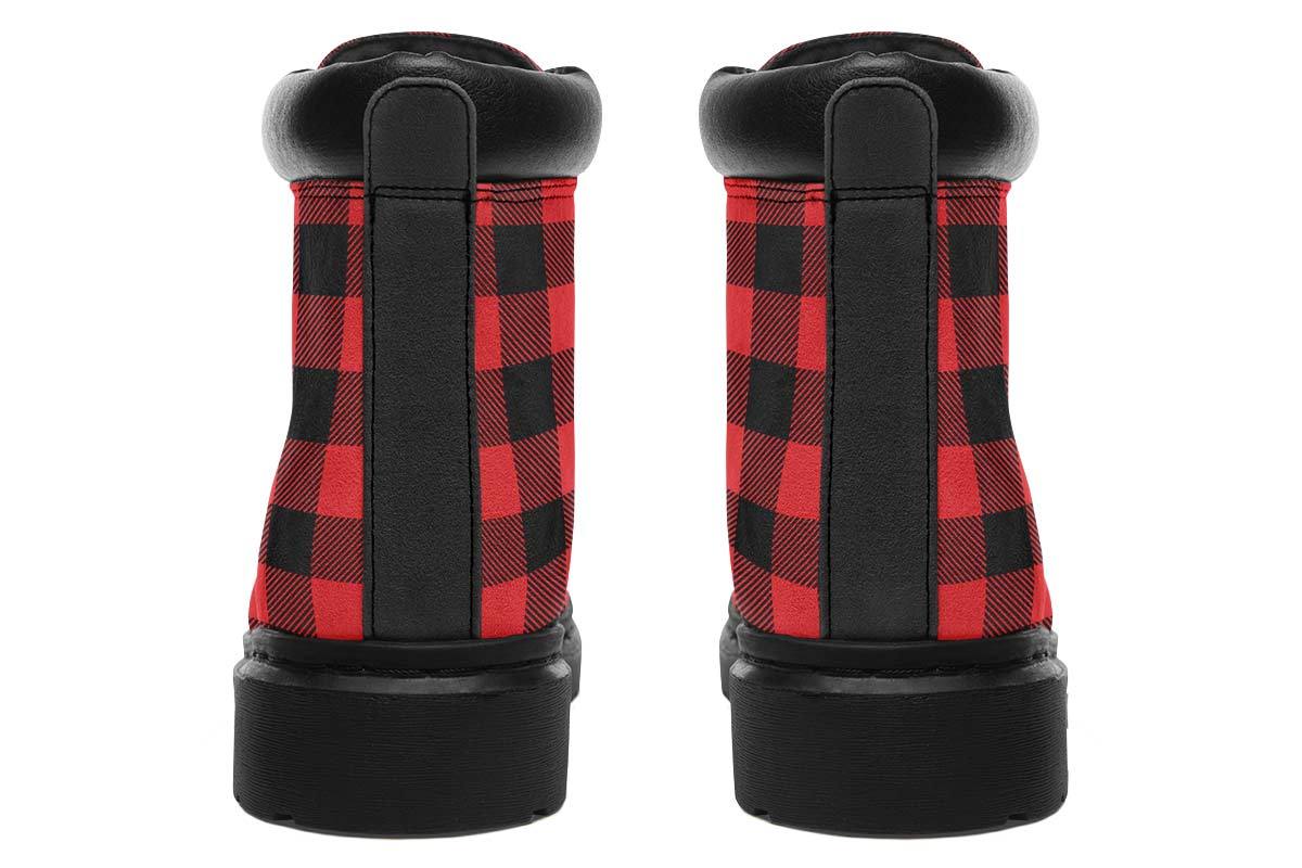 Checkered Black And Red