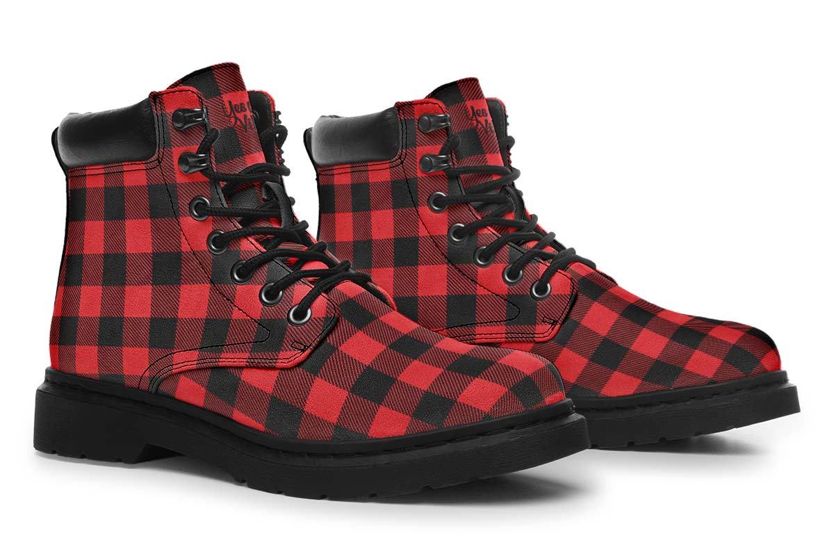 Checkered Black And Red