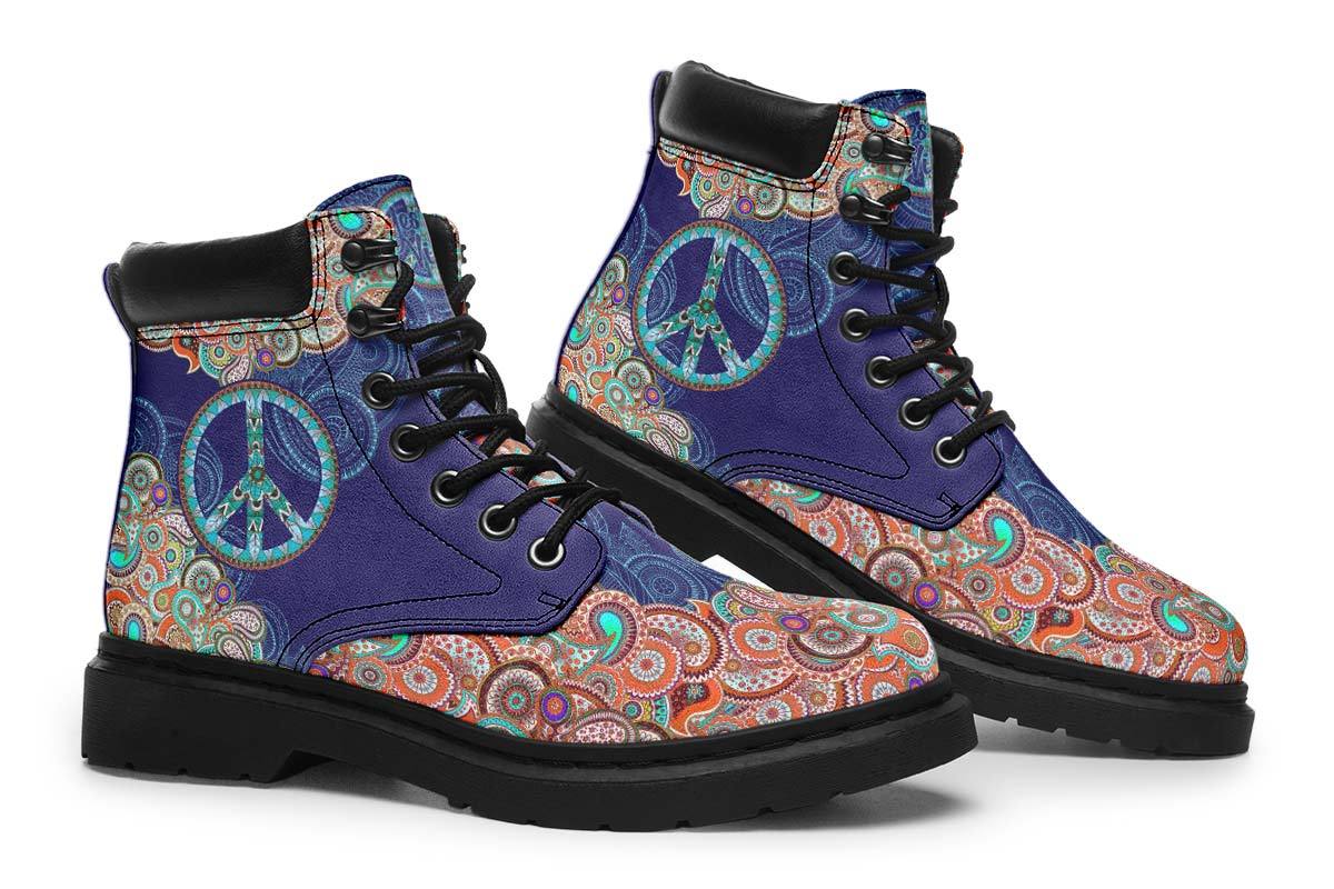 Peace And Mandala Blue