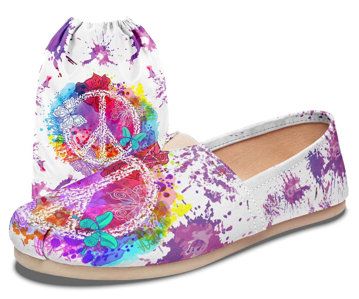 Colorful Peace And Butterflies