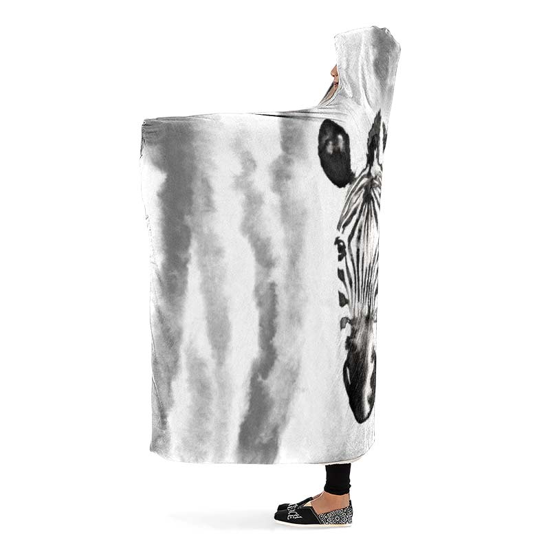 Watercolor Black Zebra