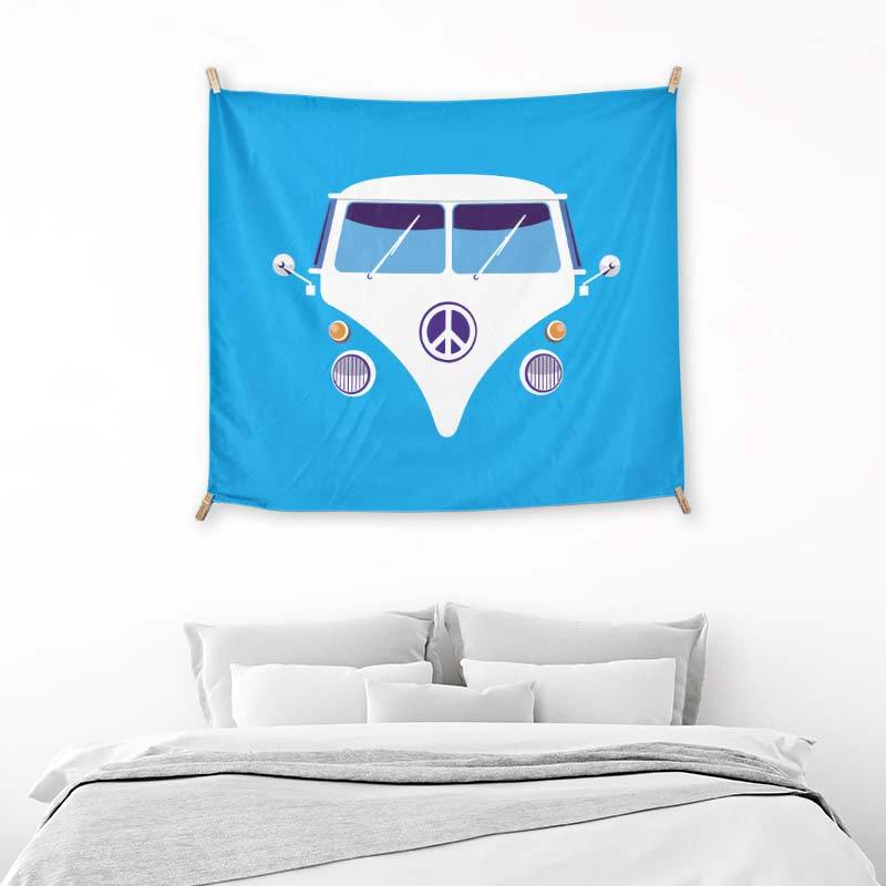 Blue Hippie Van