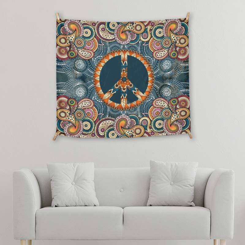 Orange Peace And Mandala