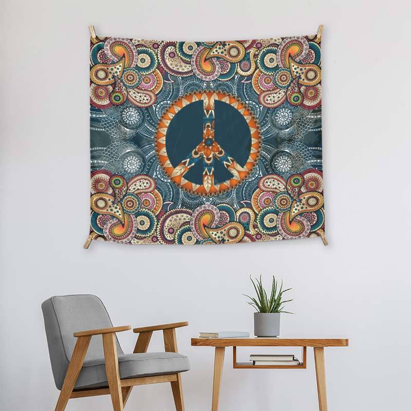 Orange Peace And Mandala