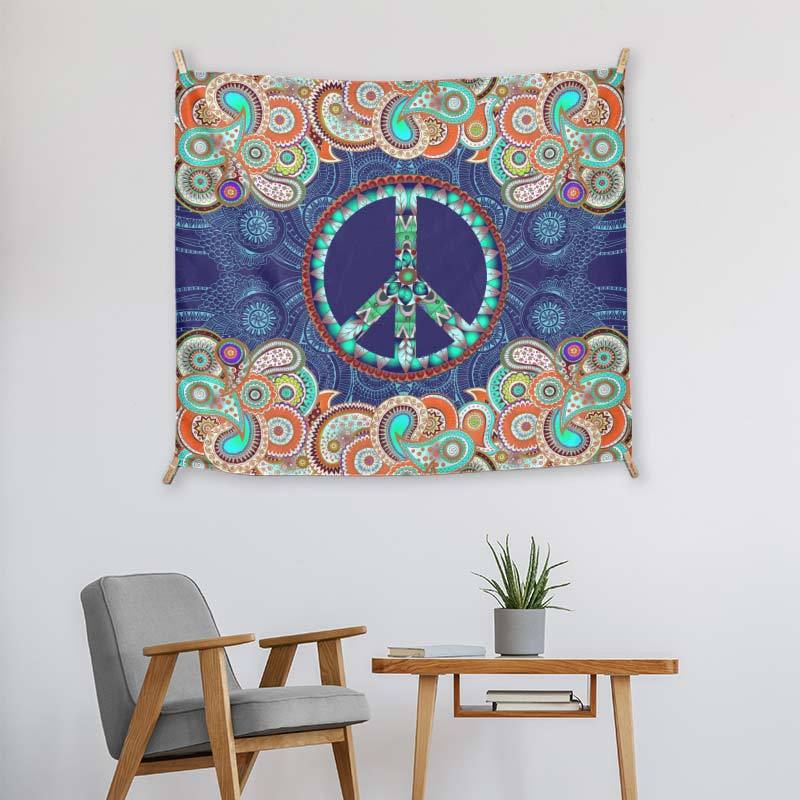 Peace And Mandala Blue