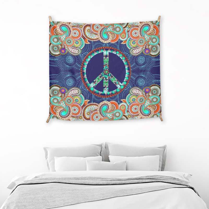 Peace And Mandala Blue