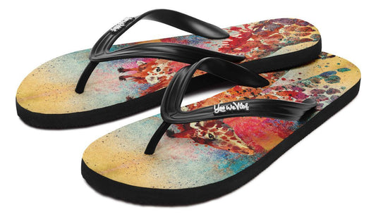 Colorful Paint Giraffes