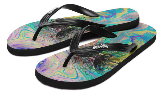 Watercolor Butterfly And Flower