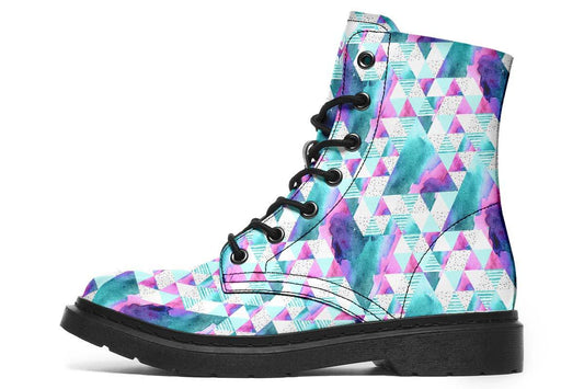 Geometric Watercolor White