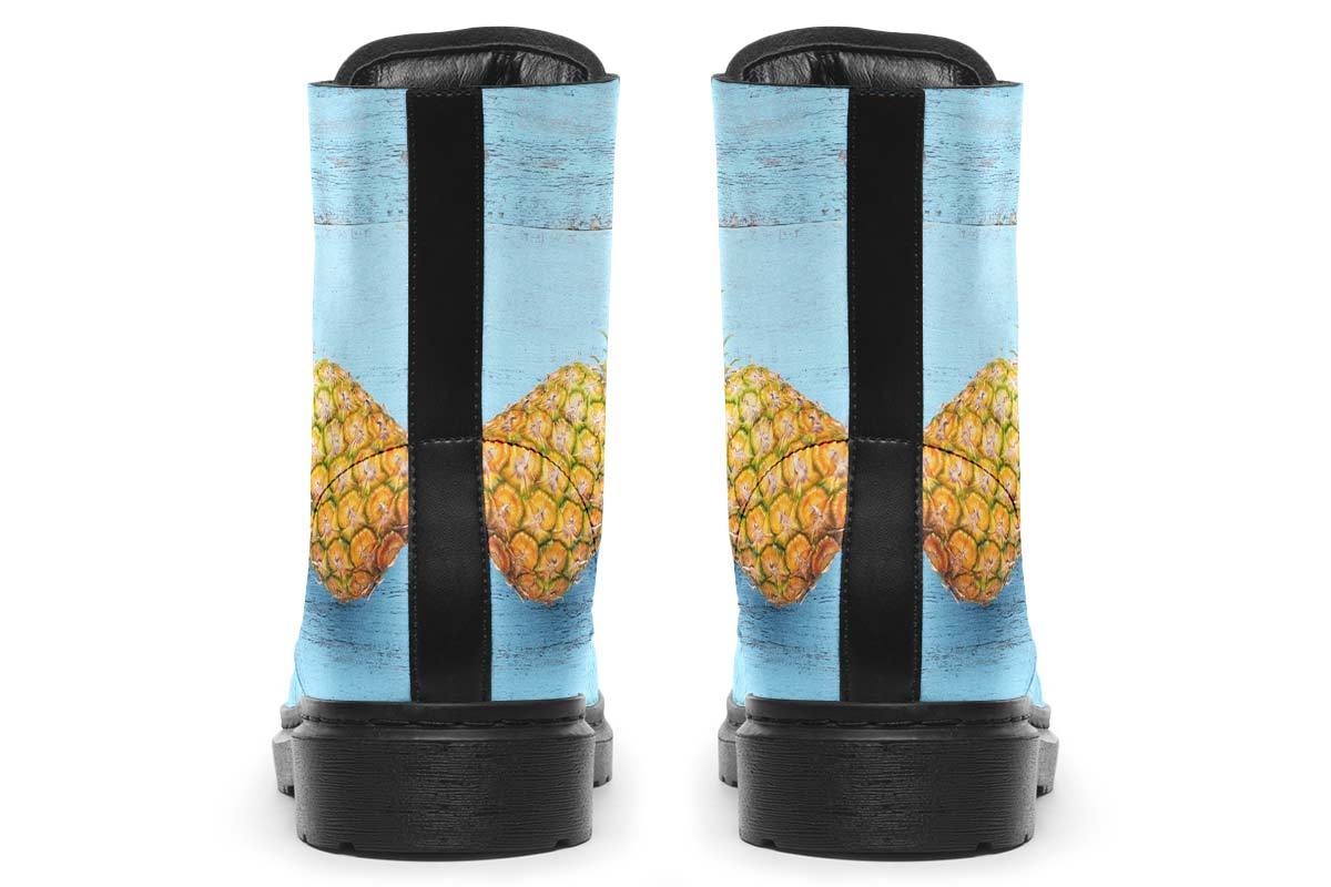 Pineapples Blue Wood