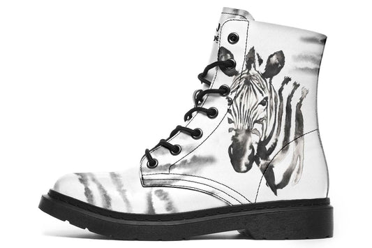 Watercolor Black Zebra