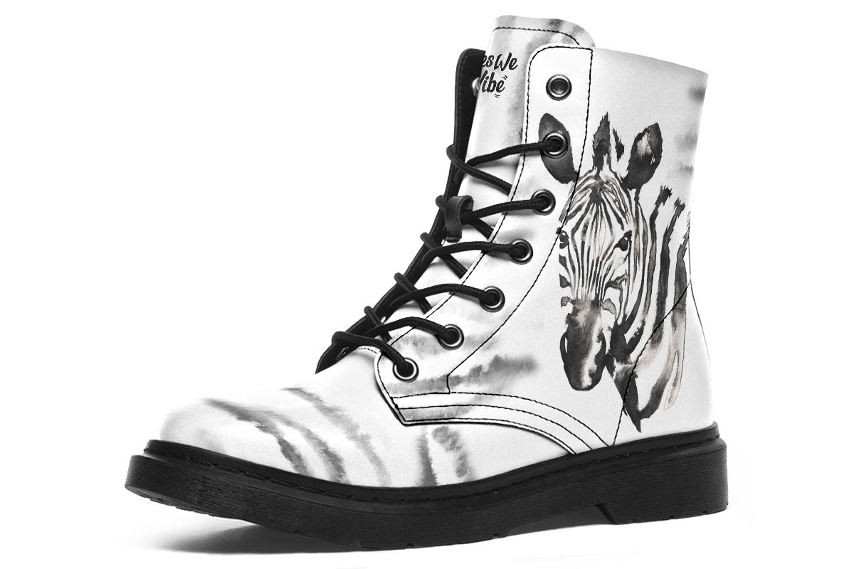Watercolor Black Zebra