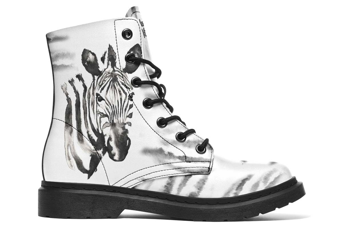 Watercolor Black Zebra