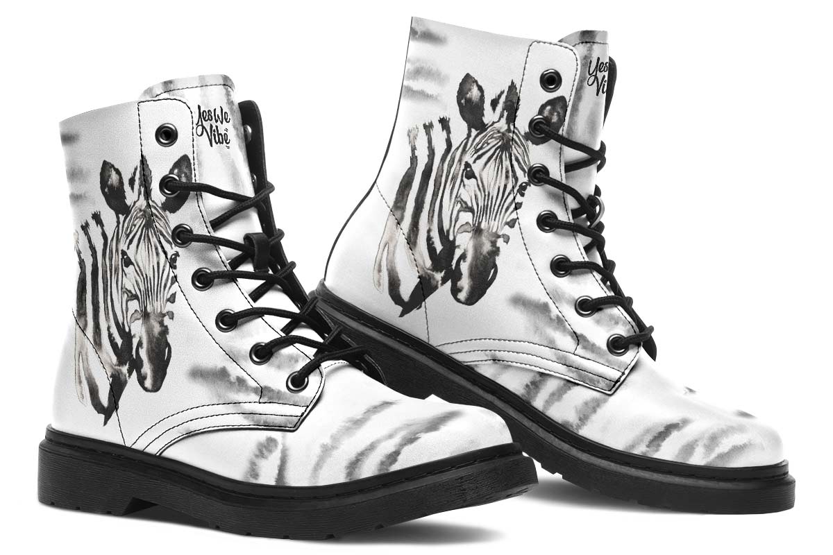 Watercolor Black Zebra