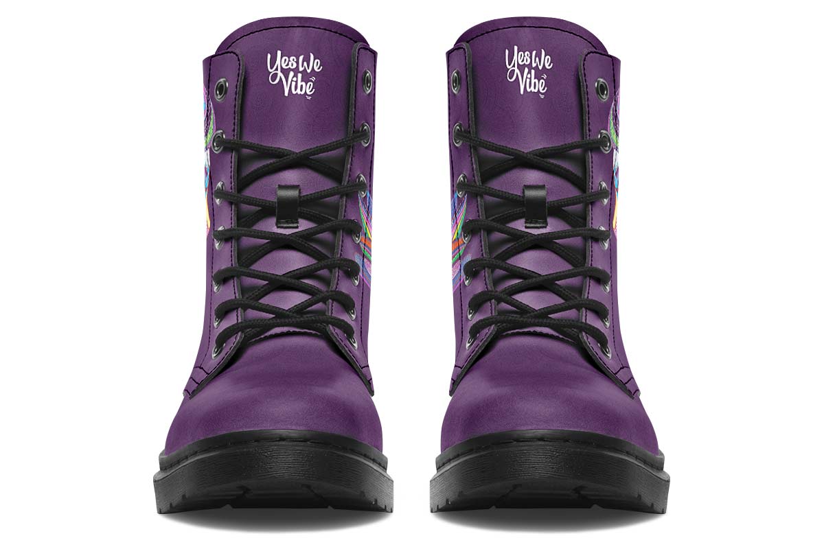 Woman And Lotus Dark Purple