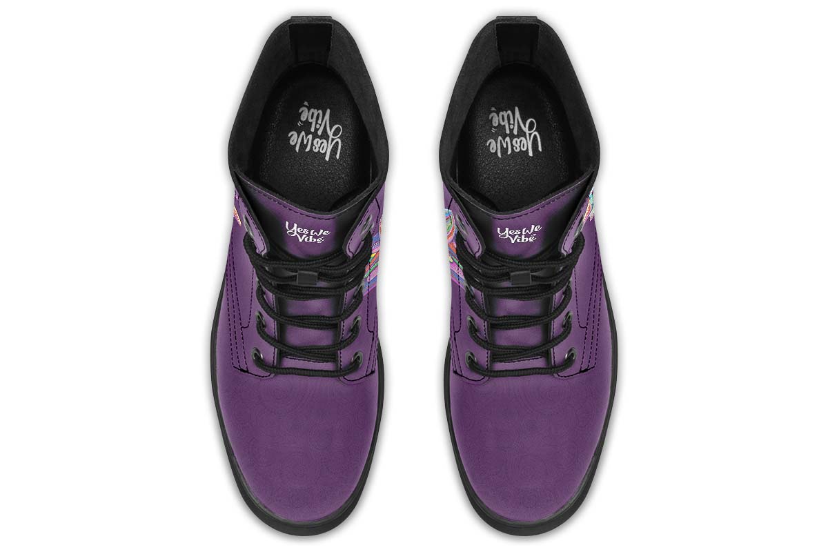 Woman And Lotus Dark Purple