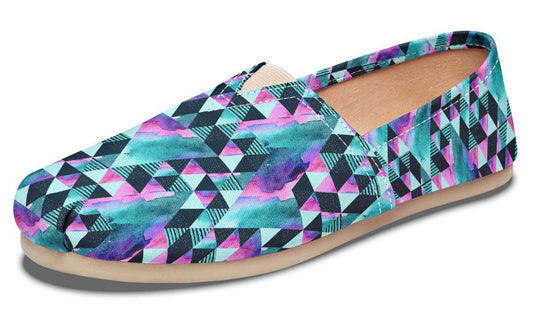 Geometric Watercolor Turquoise