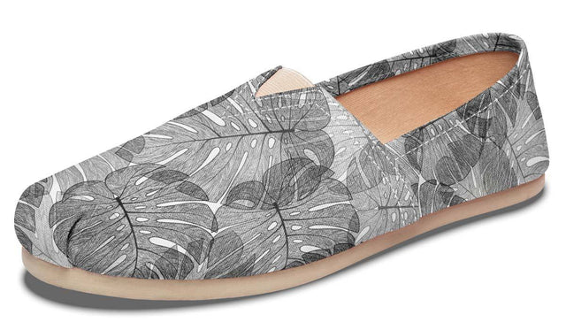 Grey Palm Leaves