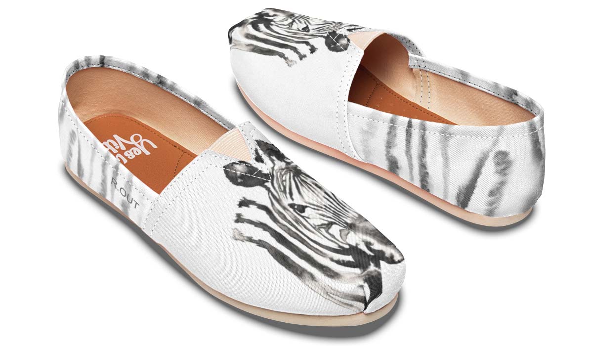 Watercolor Black Zebra