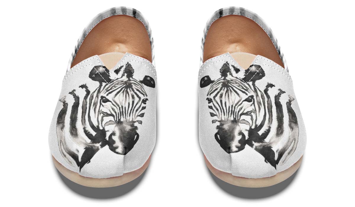 Watercolor Black Zebra