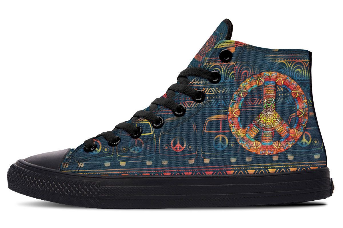 Abstract Color Hippie Bus
