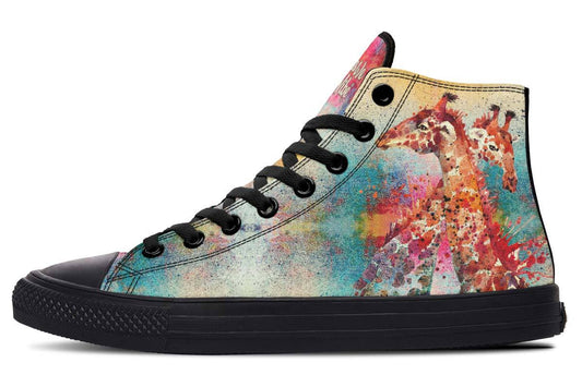 Colorful Paint Giraffes