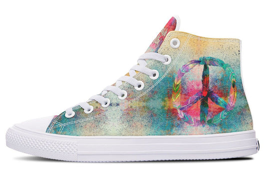 Colorful Paint Peace Feather