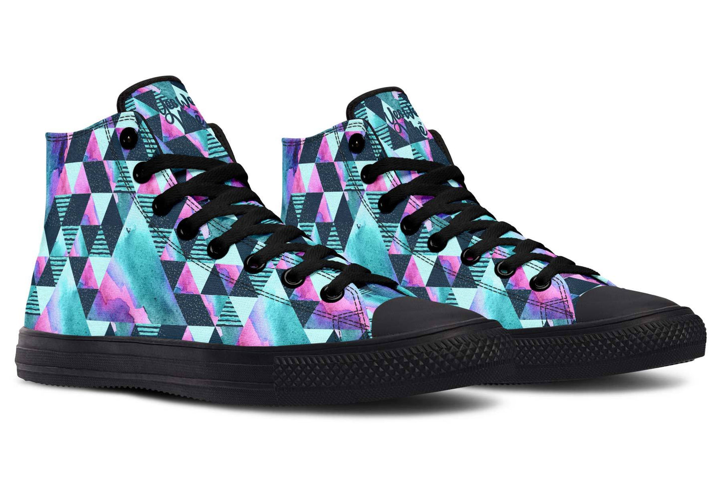 Geometric Watercolor Turquoise