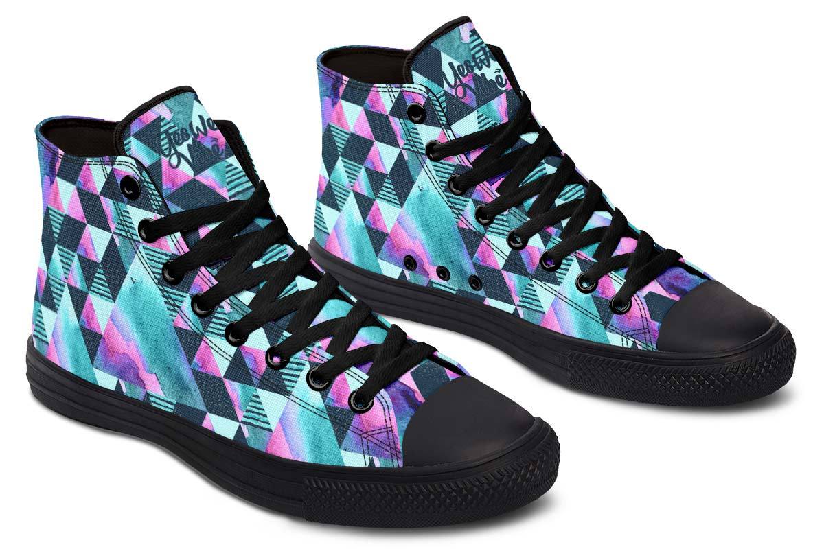 Geometric Watercolor Turquoise