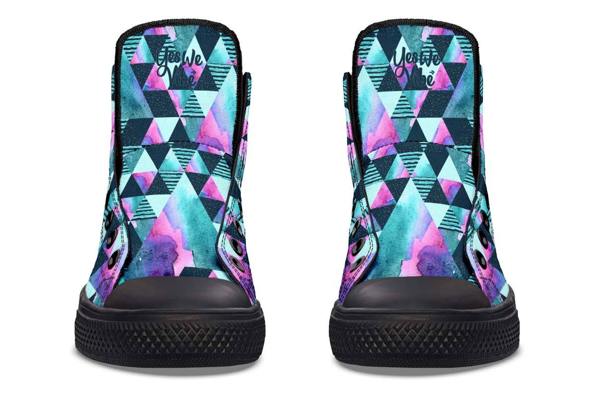 Geometric Watercolor Turquoise