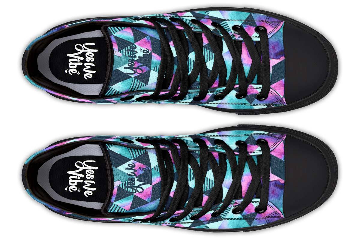 Geometric Watercolor Turquoise