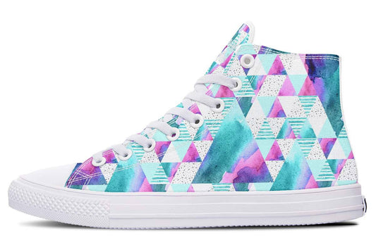 Geometric Watercolor White