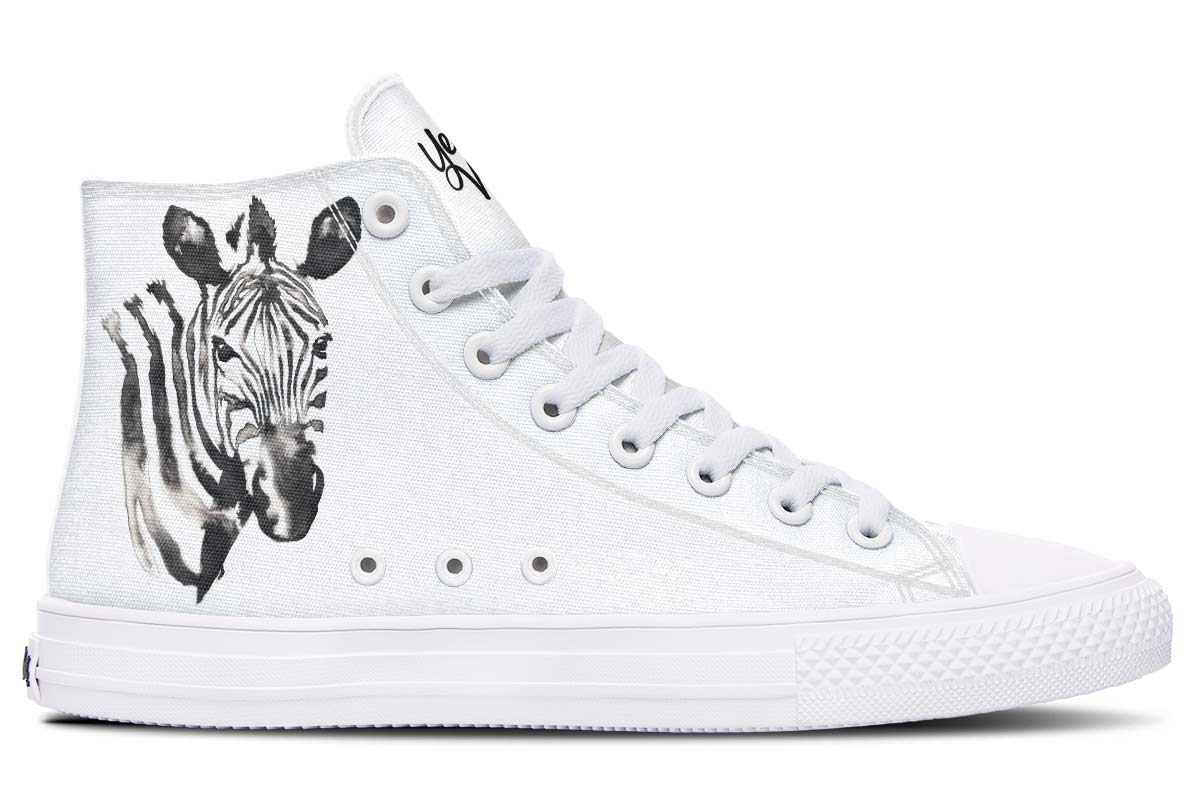 Watercolor Black Zebra