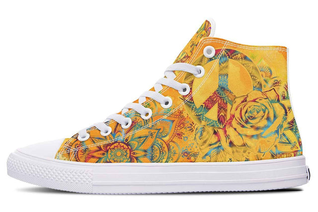 Orange Floral Peace